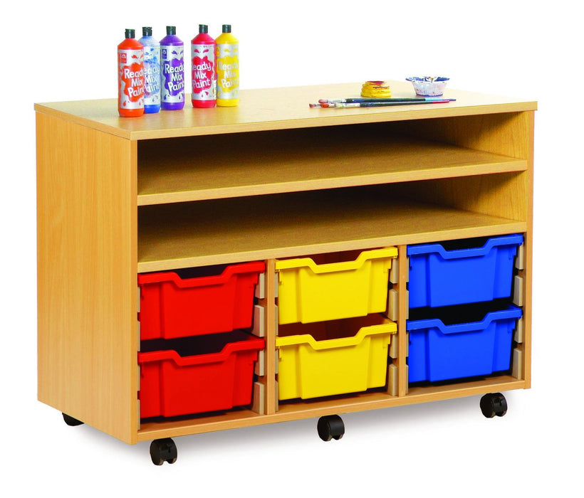 Enable Large Shelf Unit with trays and shelves