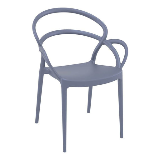 Mila Arm Chair - Dark Grey