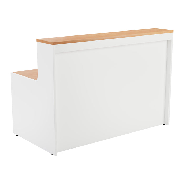 Simple Reception Desk 1400mm x 800mm - GreyOak