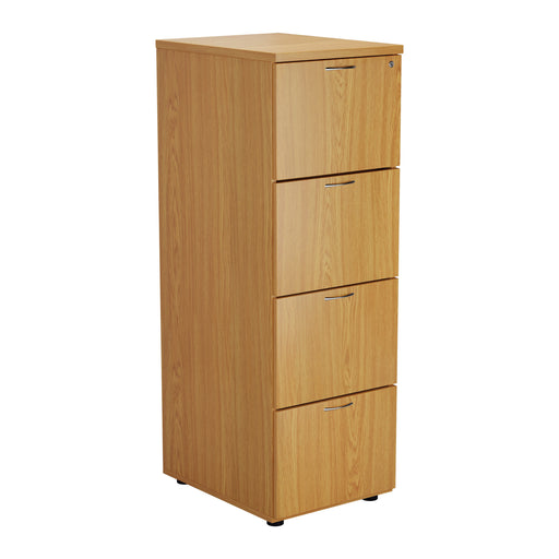 Wooden 4 Drawer Filing Cabinet - Oak