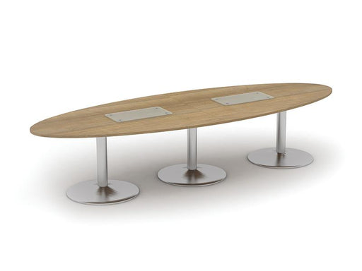 Kingston Elliptical Boardroom Tables With Tuilp Legs