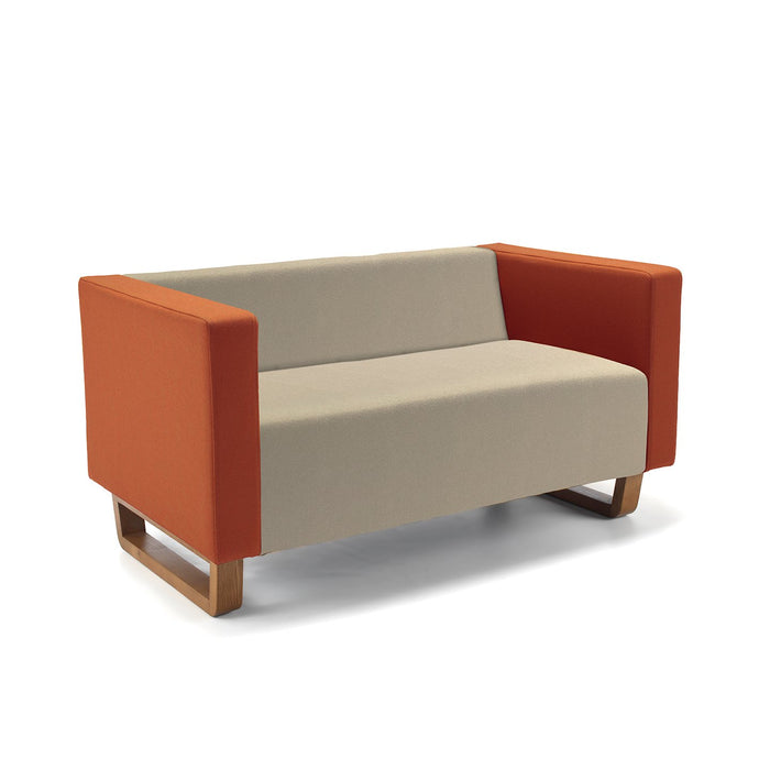 Cleo Sled Base Two Person Sofa