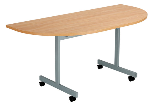 One Tilting Meeting Table D-End